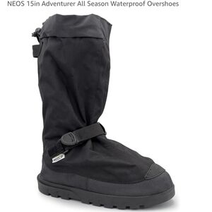 Neo 100% Waterproof OverShoe,‎ Men's Size Medium, Black, Can Use With Snowshoes